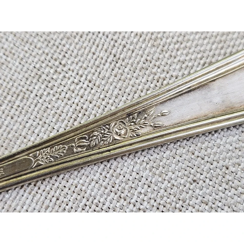 Gerber Rogers Bros Winthrop Silver Plate Baby Spoon Set 4pc Vintage Flatware